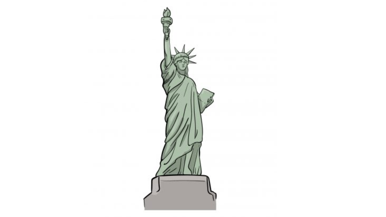 Draw The Statue Of Liberty