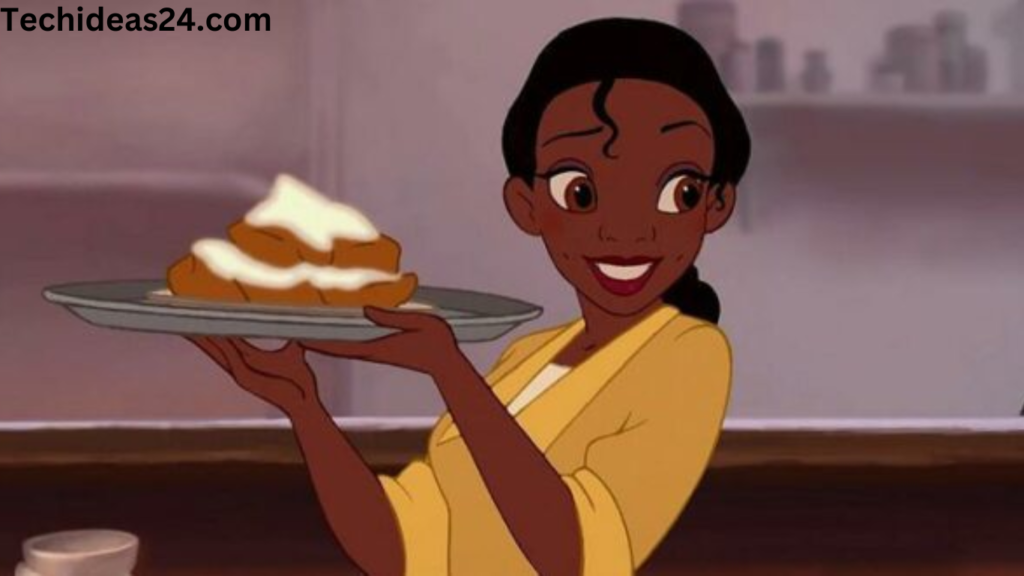 How did Tiana get started baking cookies