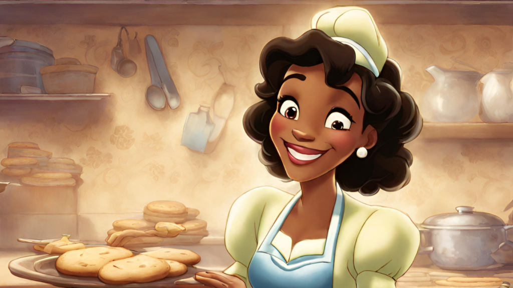 What is Tiana's favorite thing about baking cookies?